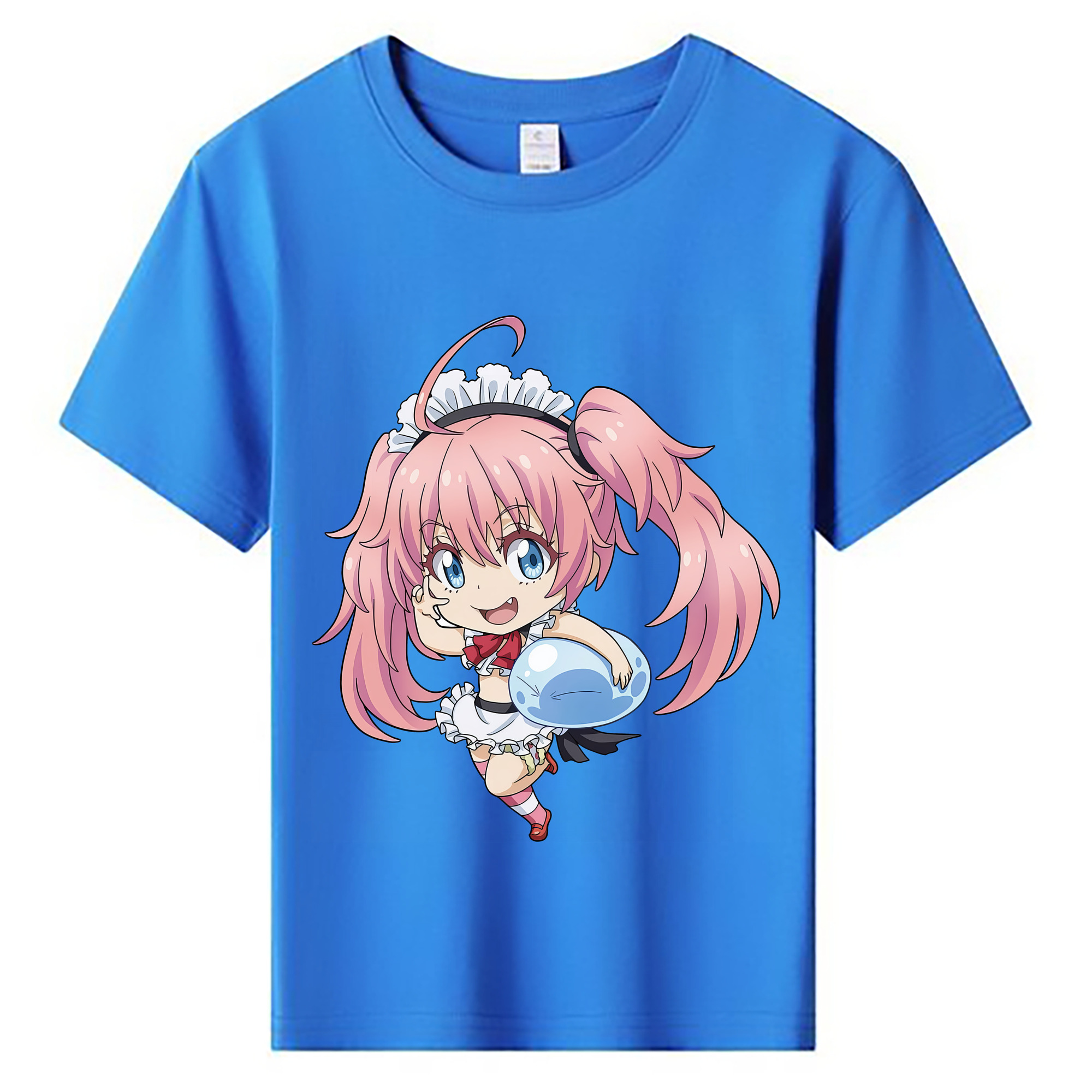 （画像用） 転スラ Regarding Reincarnated to Slime 綿100％キッズTシャツ（フロントプリント）